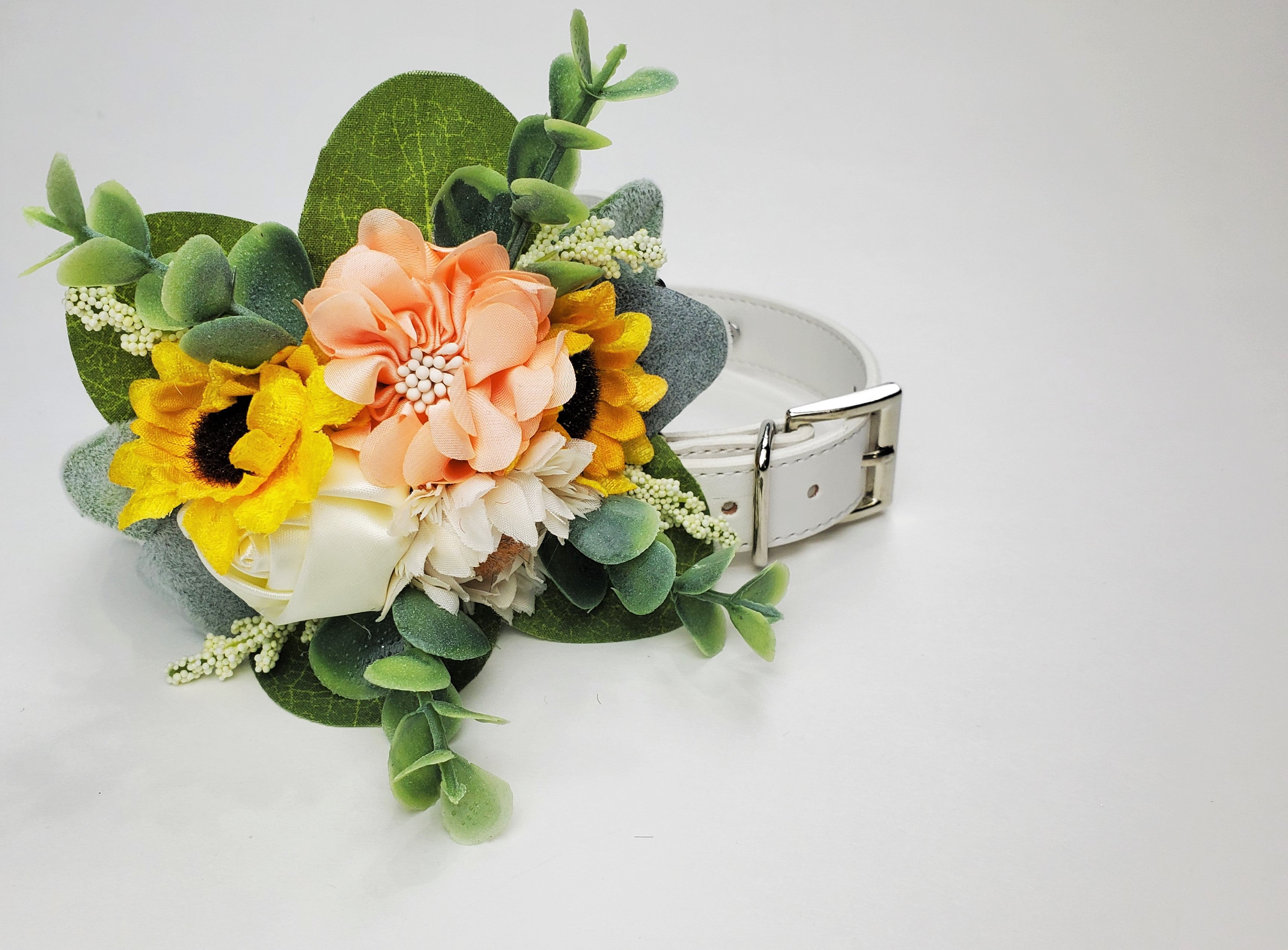Sunflower Succulent Wedding Leash and Collar | The Toto | 8 Color Choices
